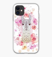 ALPACA BABY & FLOWERS iPhone Case