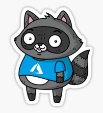 Azure Bit the Raccoon Sticker