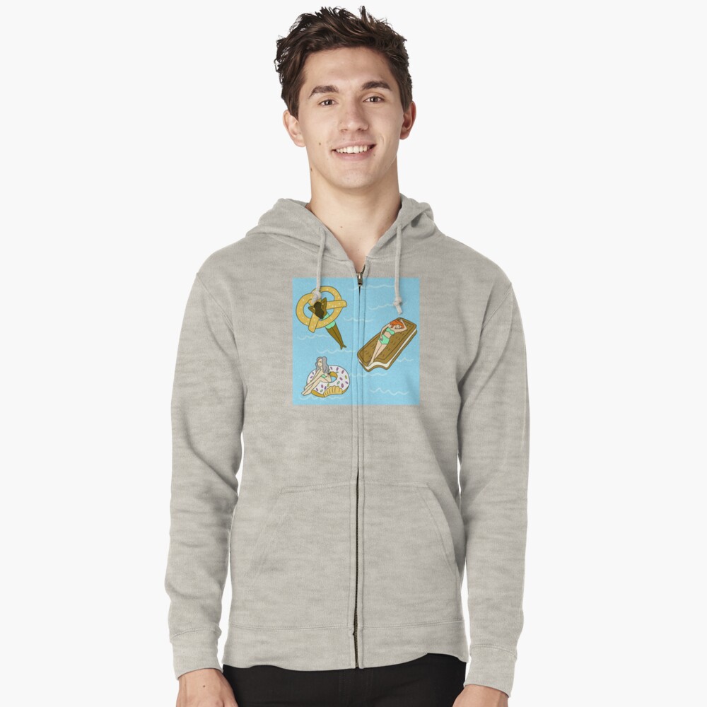 Foodie Pool Party Zipped Hoodie
