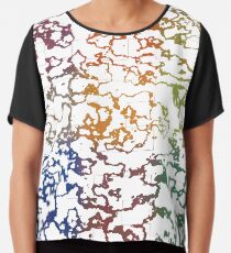 Colorful Doodles Chiffon Top