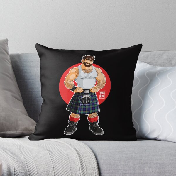 ADAM LIKES KILTS Throw Pillow