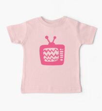 Vintage Pink Cartoon TV Baby Tee