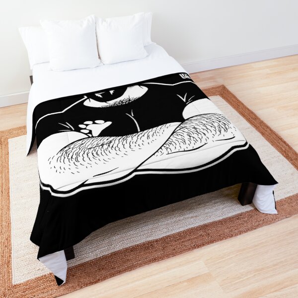 ADAM LIKES CROSSING ARMS - LINEART Comforter