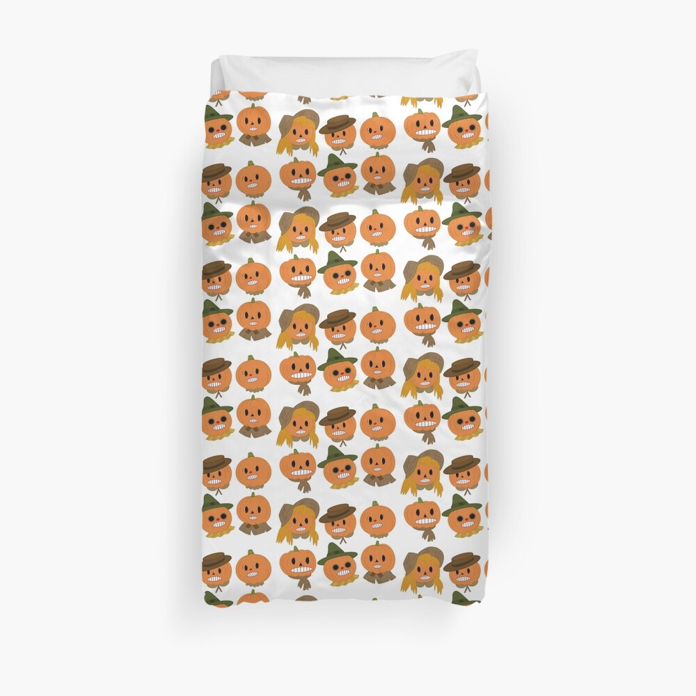 Pumpkin People Duvet Cover