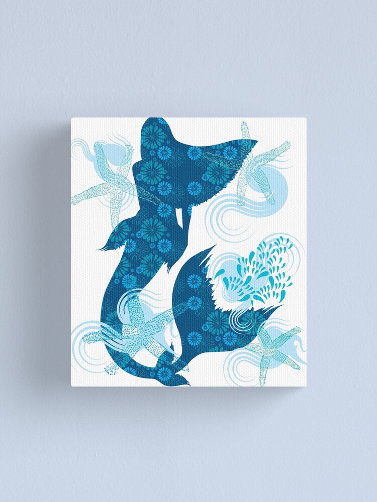 Alternate view of Mermaid Starfish Underwater Canvas Print