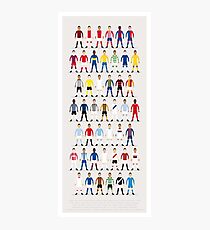 Football Kits of the World Photographic Print