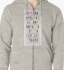 Sudadera con capucha y cremallera Kits de fútbol del mundo