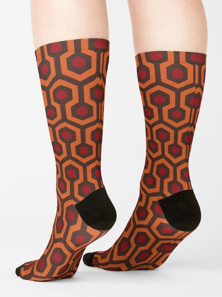 Alternate view of REDRUM Overlook Hotel Carpet Stephen King's The Shining Socks
