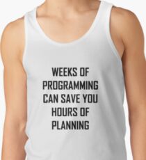 Plan your programming. Men's Tank Top