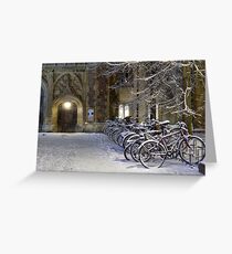 Bikes at Trinity Greeting Card