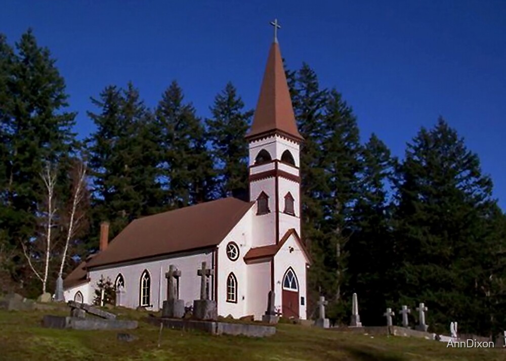 "St. Ann's Church, Duncan, Vancouver Island, BC" by AnnDixon Redbubble