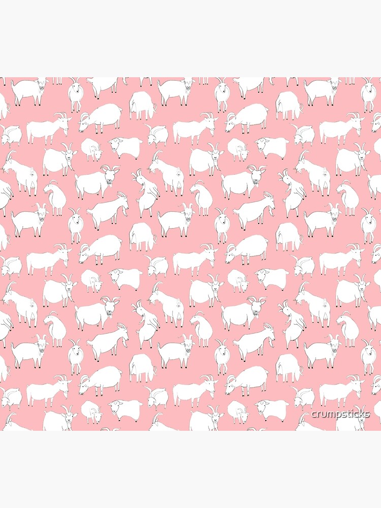 Goats playing - Pink by crumpsticks