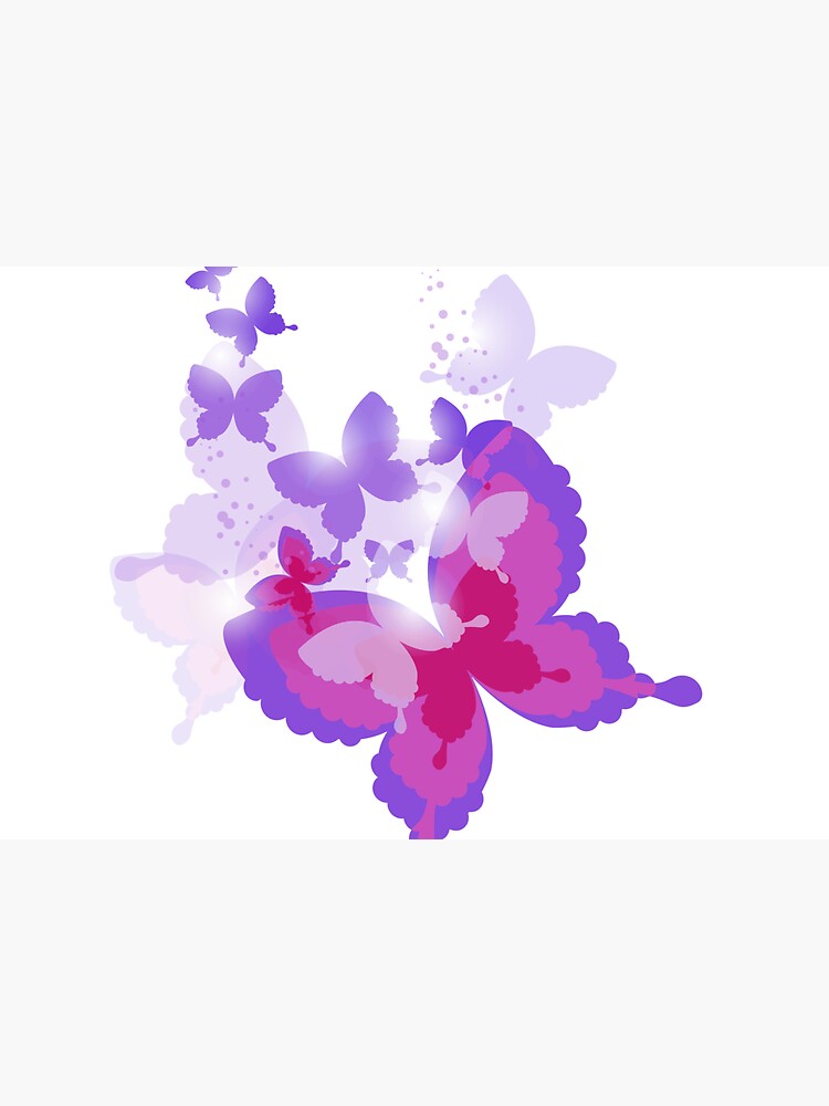 Pink And Purple Butterfly Merchandise by cindyfordyce