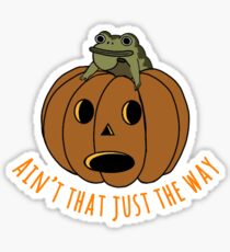Jason thunderburker and potsfield pumpkin Sticker