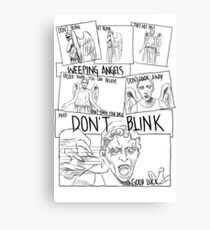 Weeping Angel Comic Canvas Print