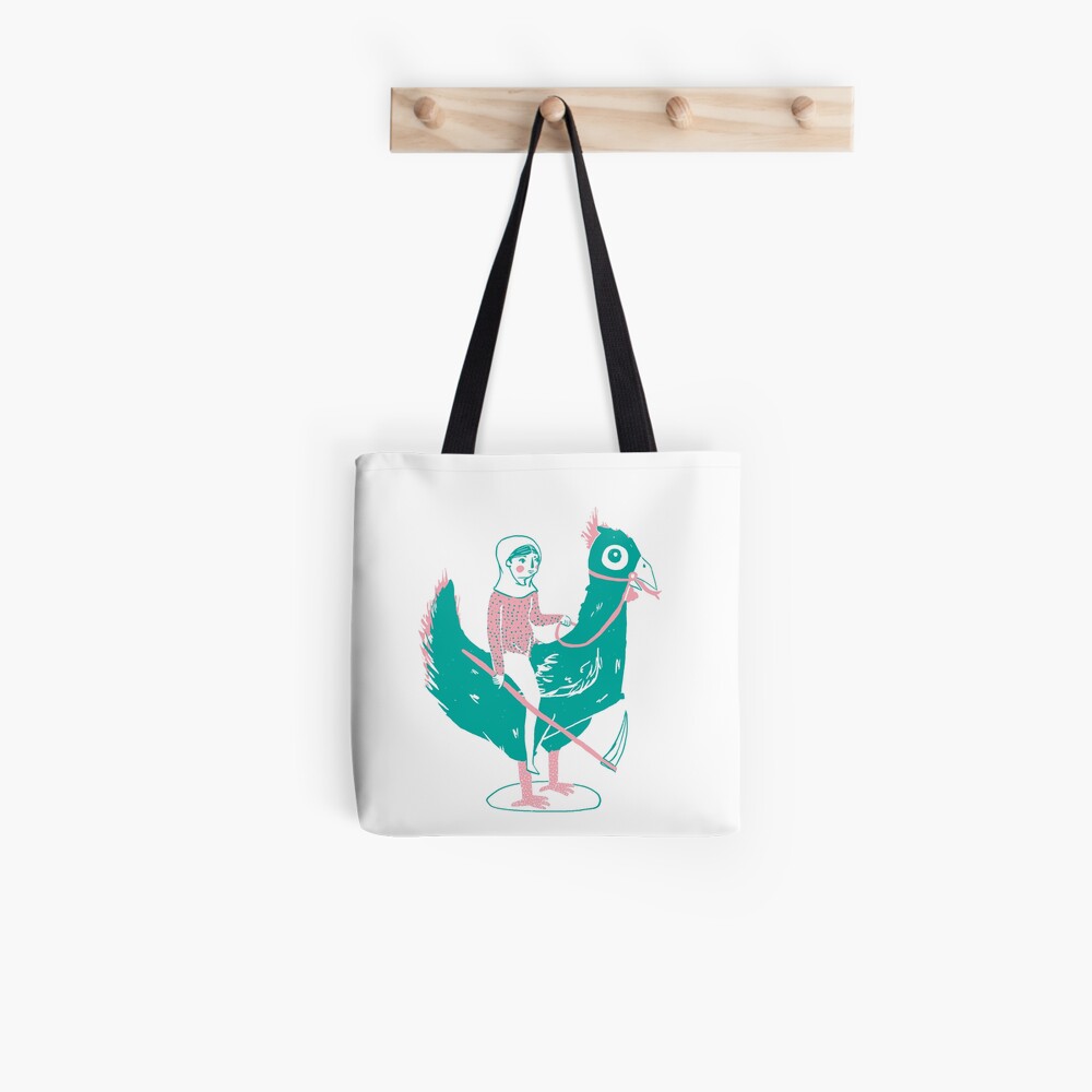 Lady Death upon her Noble Steed Tote Bag