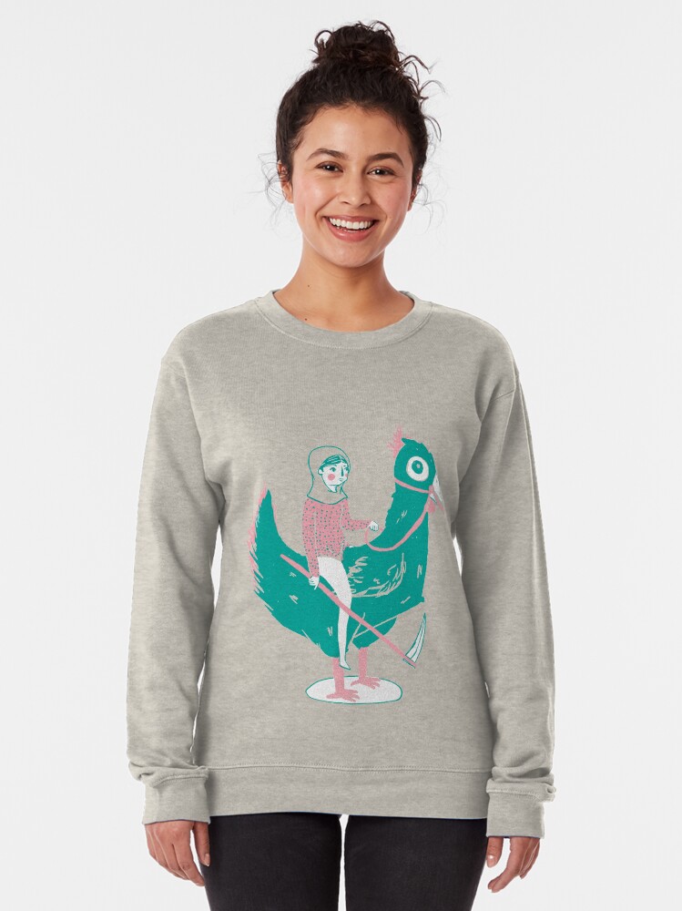 Alternate view of Lady Death upon her Noble Steed Pullover Sweatshirt