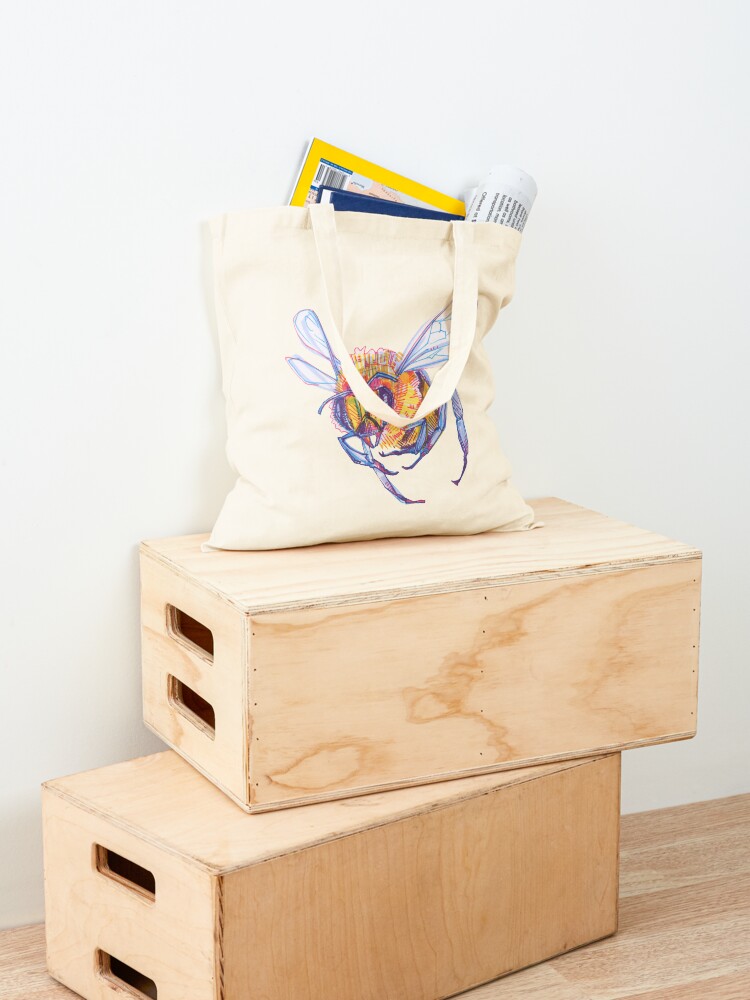 Alternate view of Bee drawing - 2013 Tote Bag