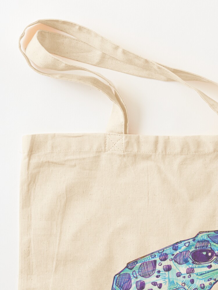 Alternate view of Blue poison dart frog drawing - 2017 Tote Bag