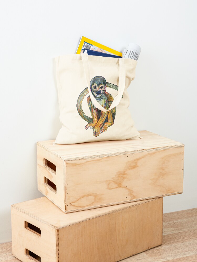Alternate view of Squirrel monkey painting - 2015 Tote Bag