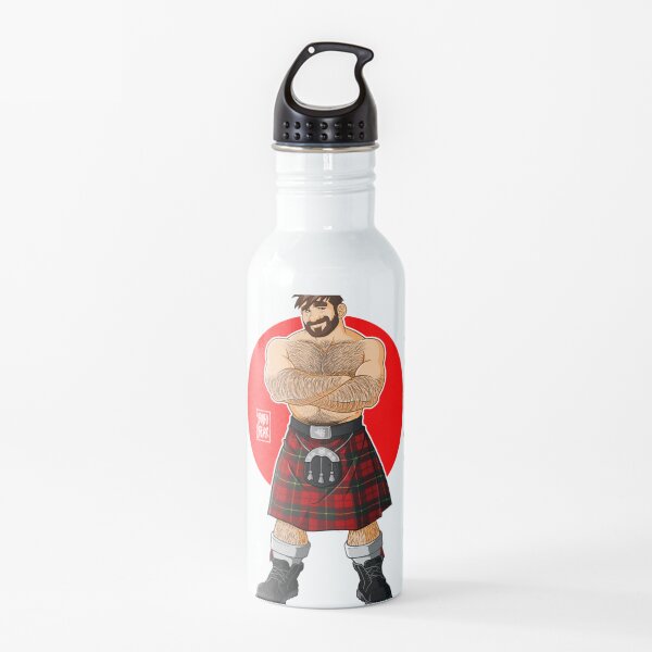 ADAM LIKES KILTS - SHIRTLESS Water Bottle