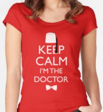 Keep Calm I'm The Doctor Women's Fitted Scoop T-Shirt