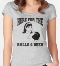 Funny Women's Bowling Women's Fitted Scoop T-Shirt