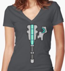 RIG Dead Space Gray R.I.G Women's Fitted V-Neck T-Shirt