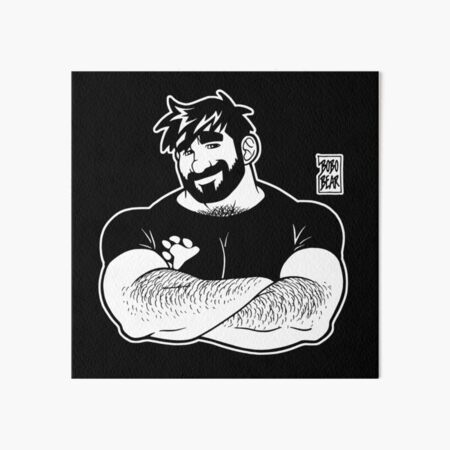 ADAM LIKES CROSSING ARMS - LINEART Art Board Print