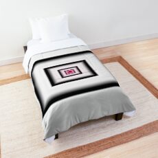 White Smoke Spiral Comforter