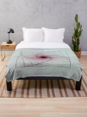 Artistic Spiral Throw Blanket