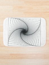 Minimal Spiral Bath Mat