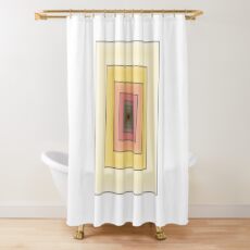 Doodled Spiral Shower Curtain