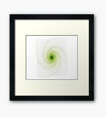 Greenish Spiral Framed Print