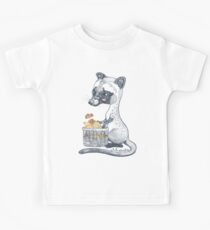 Eat Some Fresh Fruit - Asian Palm Civet - Green Kids Tee