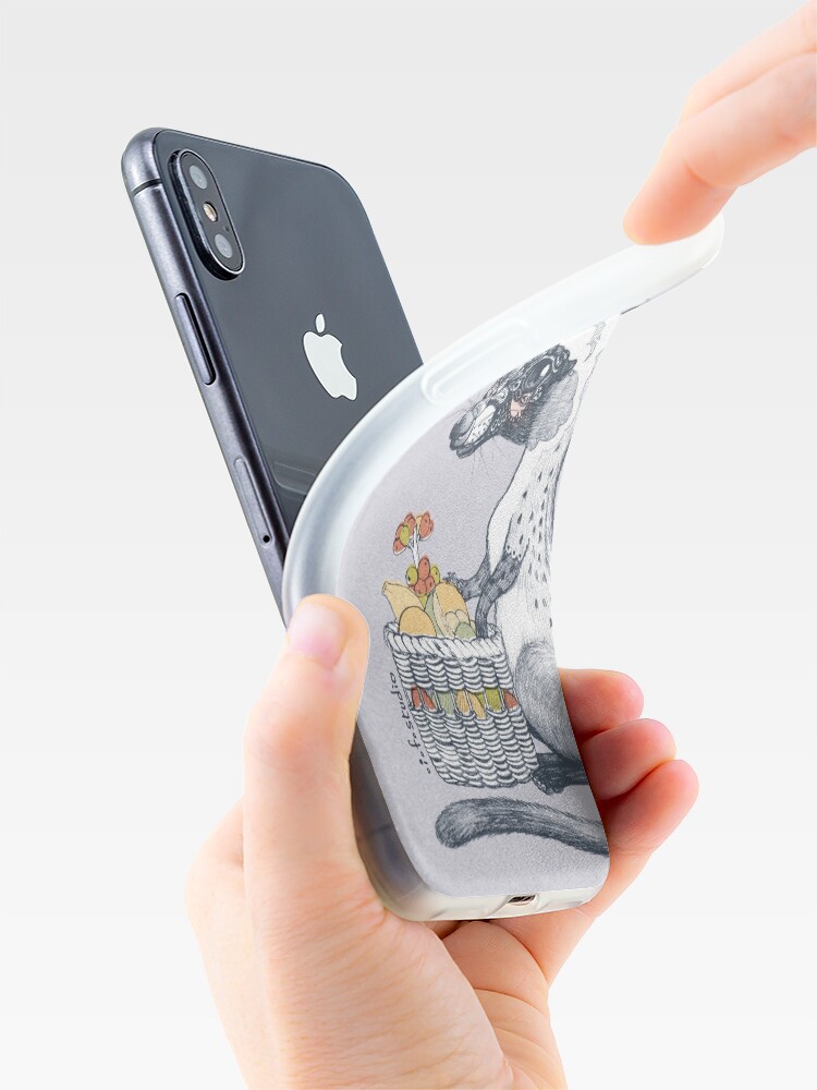 Alternate view of Eat Some Fresh Fruit - Asian Palm Civet - Gray iPhone Case & Cover