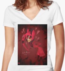 Love of Alastor-Poster Design Fitted V-Neck T-Shirt