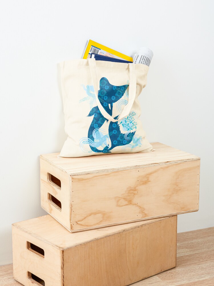 Alternate view of Mermaid Starfish Underwater Tote Bag