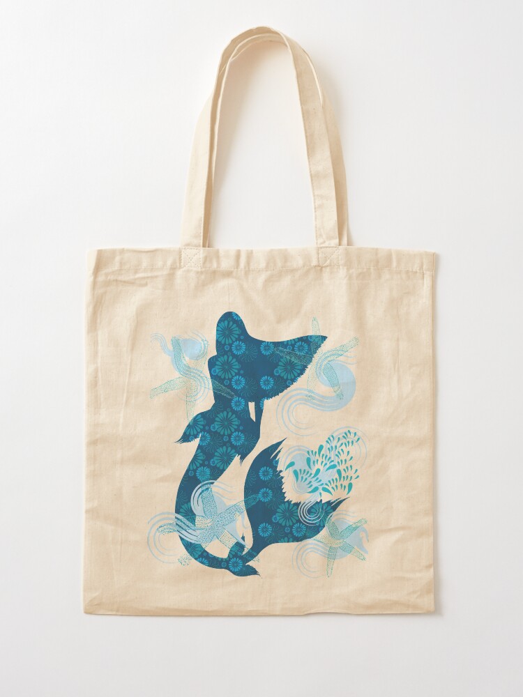 Alternate view of Mermaid Starfish Underwater Tote Bag