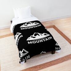 Mountain mountain mountains Comforter