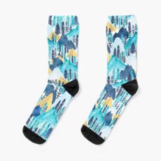 The Mountains Call Socks