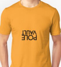 Stabhochsprung auf den Kopf gestellt Unisex T-Shirt