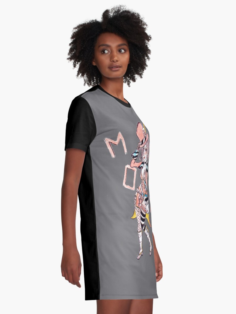 Alternate view of Borderlands Moxxi Sketch Graphic T-Shirt Dress