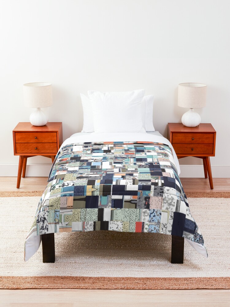 Alternate view of Colorful Chaotic Pattern Comforter