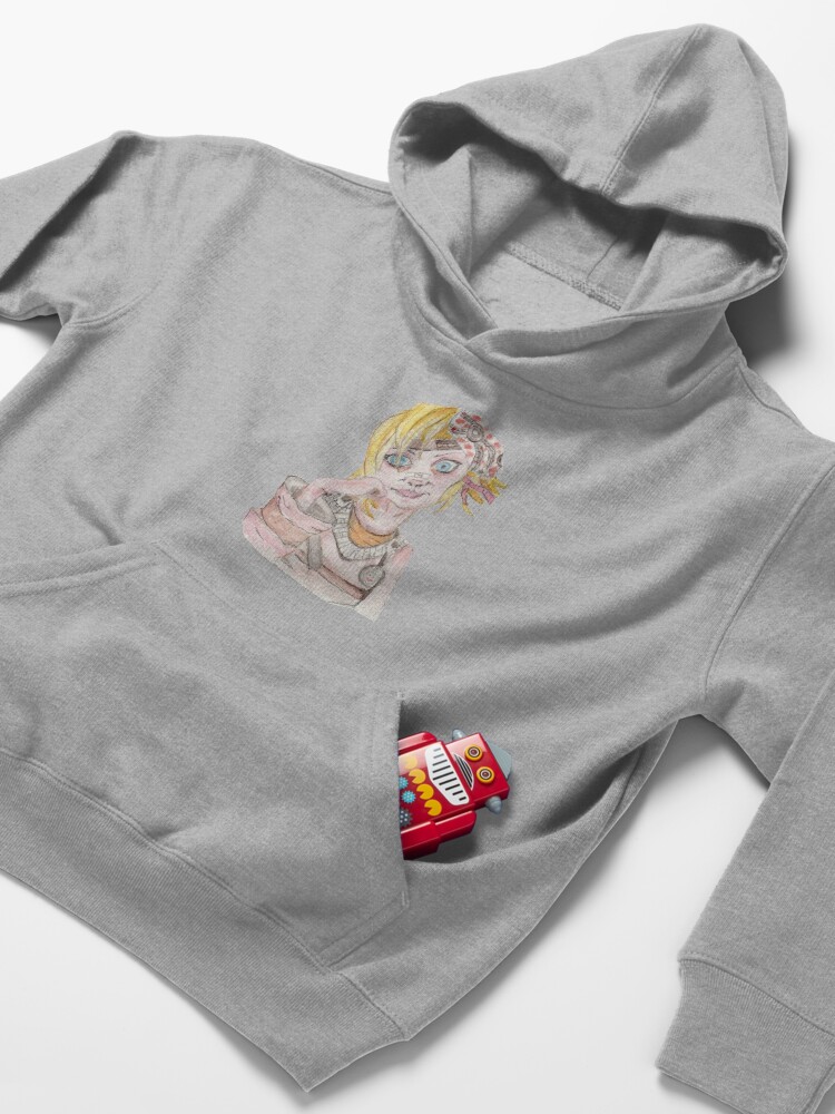 Alternate view of Tiny Tina Borderlands Fan Art Kids Pullover Hoodie