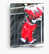 Climbing for Christmas Canvas Print