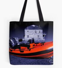 Orange Boat Tote Bag