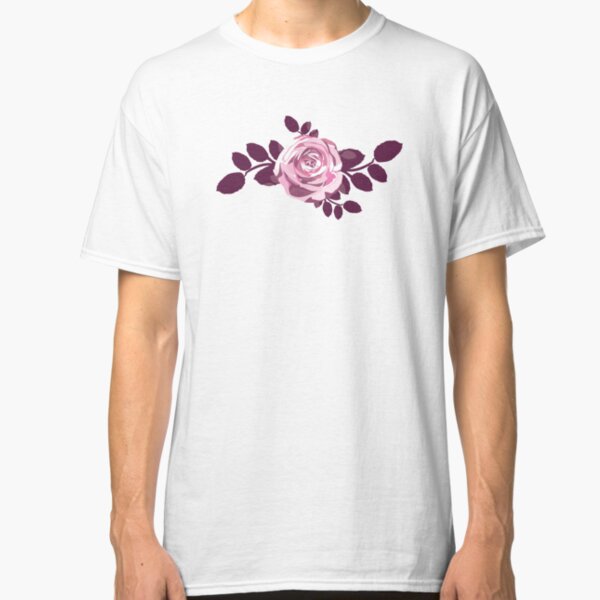 Elegant English Rose Garden Pattern Classic T-Shirt