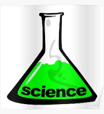 Science Beaker Green Poster