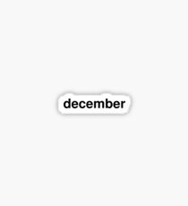 december Sticker